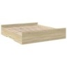 Bettgestell mit Schubladen Sonoma-Eiche 180x200cm Holzwerkstoff