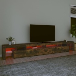 TV-Schrank mit LED-Leuchten Räuchereiche 290x36,5x40 cm