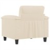 Sessel Beige 60 cm Mikrofasergewebe