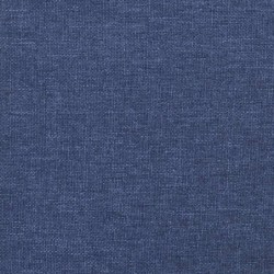 Bettgestell mit Kopfteil Blau 120x190 cm Stoff