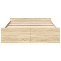 Bettgestell mit Schubladen Sonoma-Eiche 160x200cm Holzwerkstoff