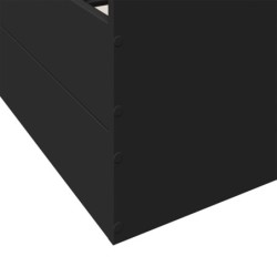 Bettgestell mit Schubladen Schwarz 150x200 cm Holzwerkstoff
