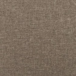 Bettgestell mit Kopfteil Taupe 120x190 cm Stoff