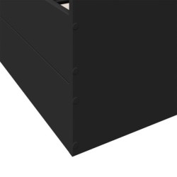 Bettgestell mit Schubladen Schwarz 120x190 cm Holzwerkstoff