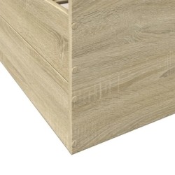 Bettgestell mit Schubladen Sonoma-Eiche 140x190cm Holzwerkstoff