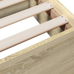 Bettgestell mit Schubladen Sonoma-Eiche 140x190cm Holzwerkstoff