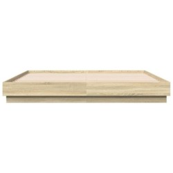 Bettgestell Sonoma-Eiche 180x200 cm Holzwerkstoff