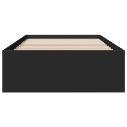 Bettgestell mit Schubladen Schwarz 90x190 cm Holzwerkstoff