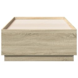 Bettgestell Sonoma-Eiche 75x190 cm Holzwerkstoff