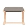 Relaxsessel mit Hocker Taupe Stoff