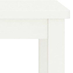 Nachttisch Weiß 35x30x47 cm Massivholz Kiefer