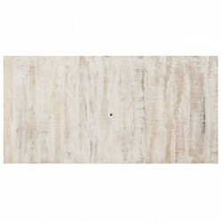 Esstisch Weiß 180x90x76 cm Mango Massivholz
