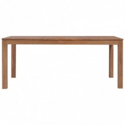 Esstisch Massivholz Teak Natürliches Finish 180x90x76 cm