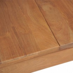 Esstisch Massivholz Teak Natürliches Finish 180x90x76 cm