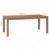 Esstisch Massivholz Teak Natürliches Finish 180x90x76 cm