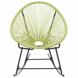 Outdoor-Acapulco-Stuhl Poly-Rattan Grün