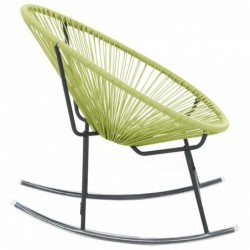 Outdoor-Acapulco-Stuhl Poly-Rattan Grün