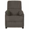 Massagesessel Dunkelgrau Wildleder-Optik