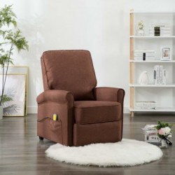 Massagesessel Braun Stoff