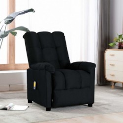 Massagesessel Schwarz Stoff