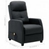 Massagesessel Dunkelgrau Stoff
