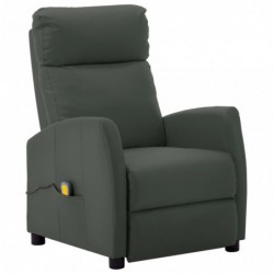 Massagesessel Grau Kunstleder