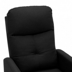 Elektrischer Massagesessel Schwarz Stoff