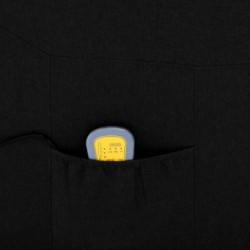 Elektrischer Massagesessel Schwarz Stoff