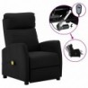 Elektrischer Massagesessel Schwarz Kunstleder