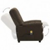 Elektrischer Massagesessel Braun Stoff