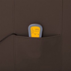 Elektrischer Massagesessel Braun Kunstleder