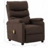 Elektrischer Massagesessel Braun Kunstleder