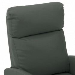 Elektrischer Massagesessel Grau Kunstleder
