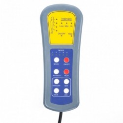 Elektrischer Massagesessel Grau Kunstleder