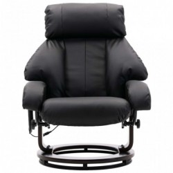 TV-Massagesessel Schwarz Kunstleder