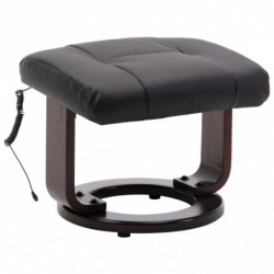 TV-Massagesessel Schwarz Kunstleder