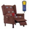 Massagesessel Braun Stoff