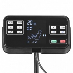 Massagesessel mit Super Display Schwarz Kunstleder