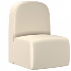2-in-1 Kindersofa Weiß Kunstleder