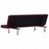 Schlafsofa Weinrot Polyester