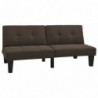 Schlafsofa Dunkelbraun Stoff