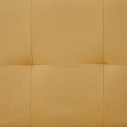 Schlafsofa mit zwei Kissen Gelb Polyester