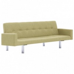 Schlafsofa mit Armlehnen Grün Polyester