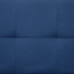 Schlafsofa mit zwei Kissen Blau Polyester