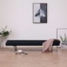 Schlafsofa mit zwei Kissen Schwarz Polyester