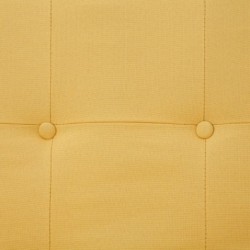 Schlafsofa mit Armlehnen Gelb Polyester