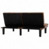 2-Sitzer-Sofa Braun Wildleder-Optik