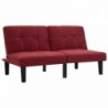 2-Sitzer-Sofa Weinrot Stoff