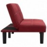 2-Sitzer-Sofa Weinrot Stoff