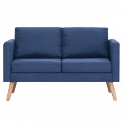 2-Sitzer-Sofa Stoff Blau